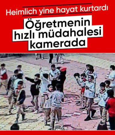 Osmaniye'de teneffüste fenalaşan öğrenciye öğretmende hayat kurtaran hamle