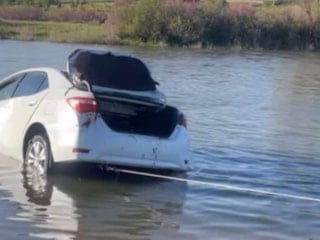 Kırşehir'de korkutan kaza: Otomobil derey uçtu