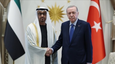 Cumhurbaşkanı Erdoğan, BAE Devlet Başkanı ile görüştü