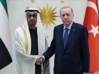 Cumhurbaşkanı Erdoğan, BAE Devlet Başkanı ile görüştü