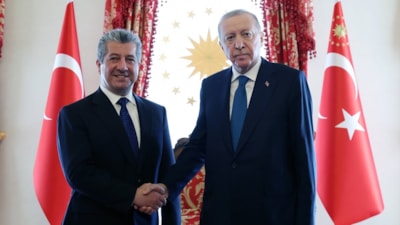 Cumhurbaşkanı Erdoğan, IKBY Başbakanı Mesrur Barzani'yi kabul etti