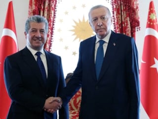Cumhurbaşkanı Erdoğan, IKBY Başbakanı Mesrur Barzani'yi kabul etti