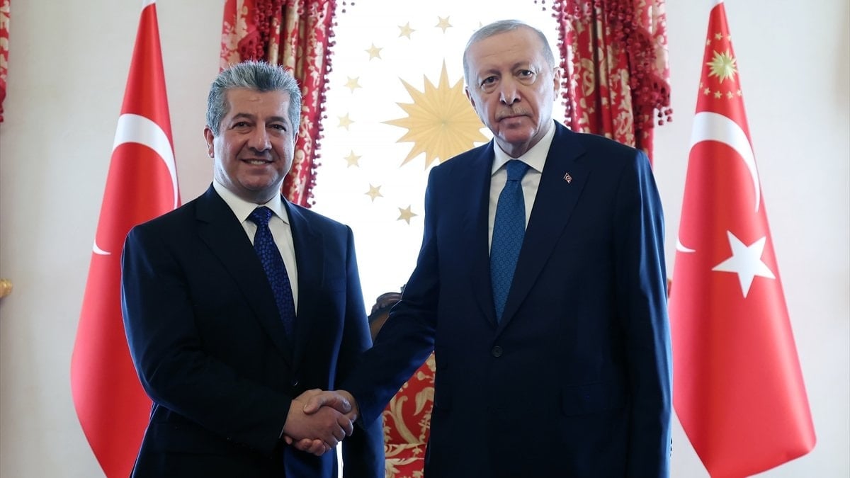 Cumhurbaşkanı Erdoğan, IKBY Başbakanı Mesrur Barzani'yi kabul etti