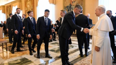 Inter Papa'yı ziyaret etti: Hakan Çalhanoğlu katılmadı