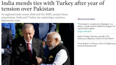 Hindistan ve Türkiye yılları aşan gerginlikten sonra ilişkileri onarmak için adım attı