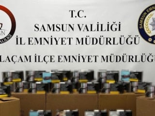 Samsun’da 50 bin adet dolu makaron ele geçirildi