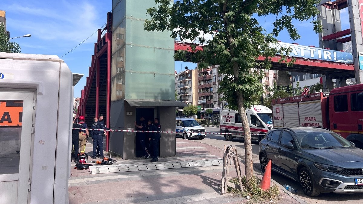 Manisa'da feci ölüm: Asansör boşluğuna sıkıştı