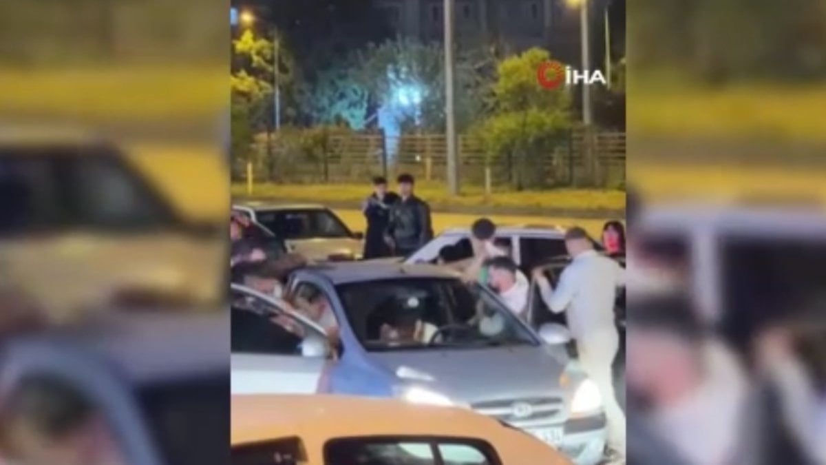 Karabük'te bir grup, trafikte taşkınlık çıkardı