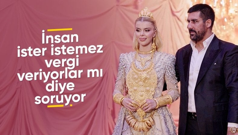 Sosyal medya fenomeni Çağla Öz, nişanında altınlarıyla şov yaptı