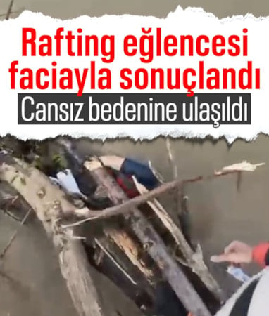 Düzce'de rafting, faciayla sonuçlandı: O anlar aksiyon kamerasında