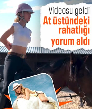 Ata bindiği anları paylaştı