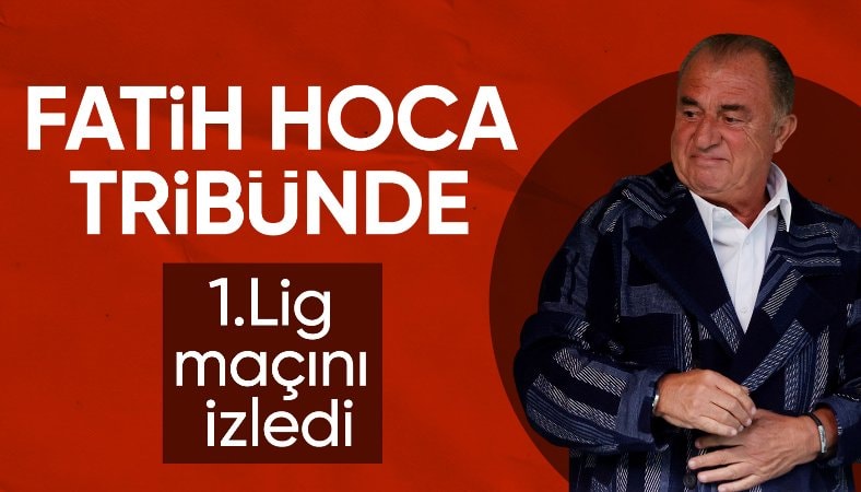 Fatih Terim, Bodrum FK - Çorum FK maçını izledi