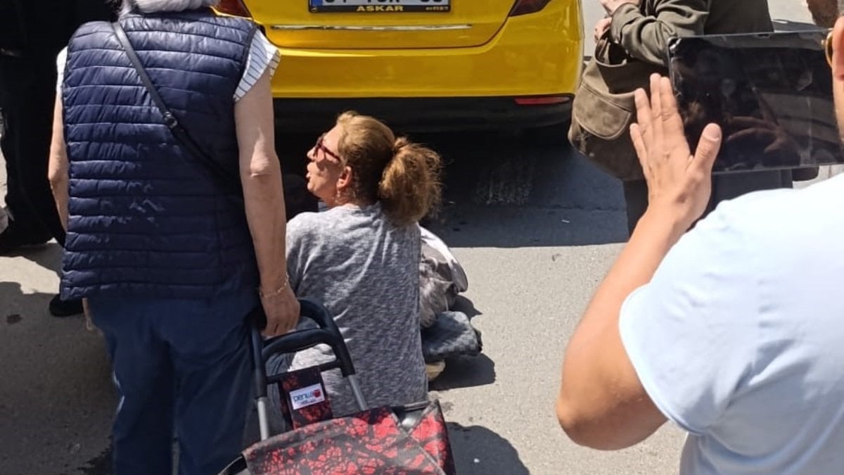İstanbul'da geri geri gelen taksi yaşlı kadını ezdi