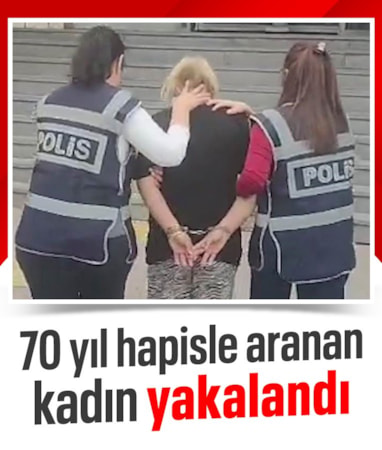 Hırsızlık suçundan 70 yıl cezası bulunan kadın Kayseri'de yakalandı