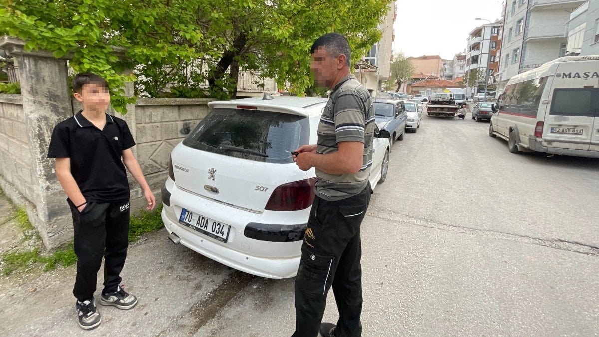 Karaman'da 13 yaşındaki sürücü polisten kaçtı: Anneye 40 bin lira ceza