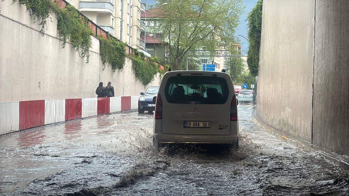 Bolu'da sağanak sonrası dolu sürprizi