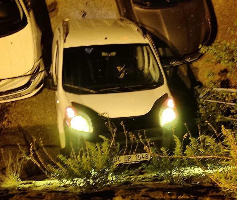 Zonguldak’ta polisten kaçarken istinat duvarından aşağı düştü
