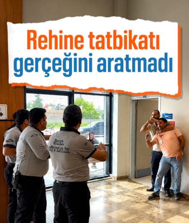 Nizip Devlet Hastanesi'nde gerçeği aratmayan rehine tatbikatı