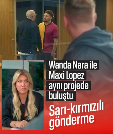 Wanda Nara eski eşi Maxi Lopez'le aynı dizide: Sarı-kırmızılı gönderme