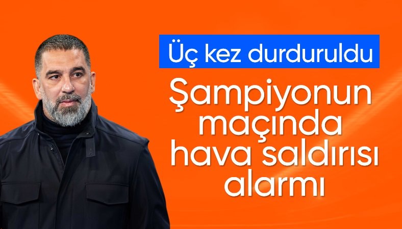 Shakhtar Donetsk'in maçında üç kez hava saldırısı uyarısı!