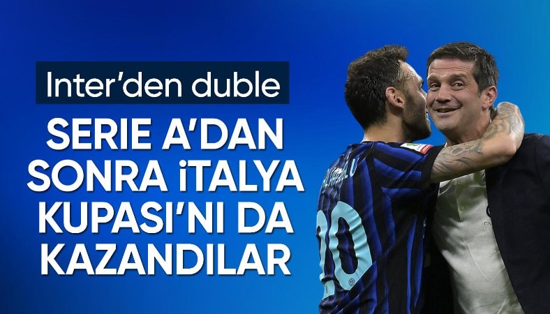 Lazio'yu yenen Inter, İtalya Kupası'nı kazandı