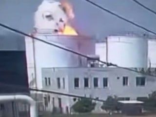 Mersin'de bir işçinin hayatını kaybettiği patlama anı kamerada