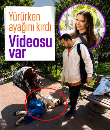 Yürürken ayağı kırıldı