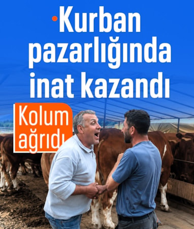 Trabzon'da dakikalarca süren pazarlığın kazananı inat oldu: Kolum ağrıdı