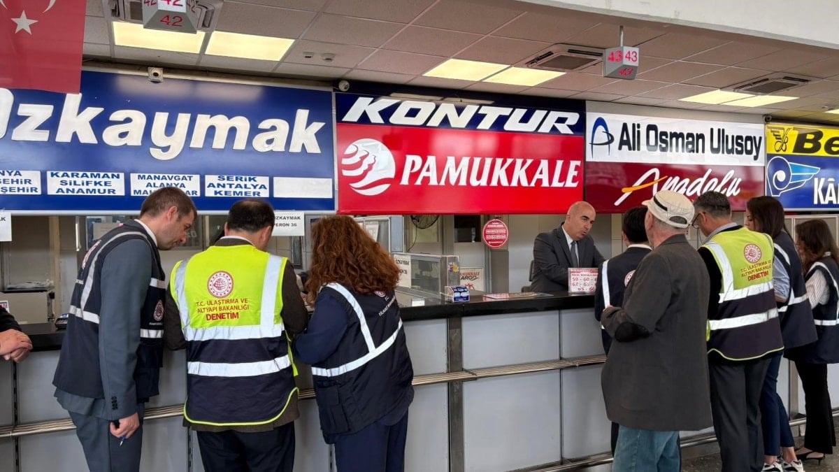 Kurban Bayramı öncesi, otogarlarda fahiş fiyat denetimi yapıldı
