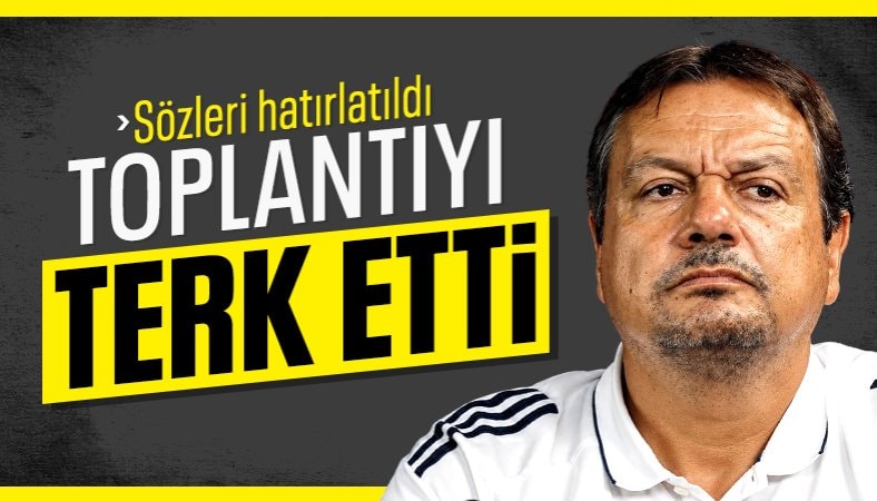 Ergin Ataman'ı kızdıran soru: Basın toplantısını terk etti