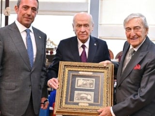 Koç ailesinden Bahçeli'ye ziyaret: Yüzüncü yıl programına davet ettiler