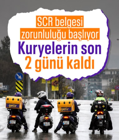 SRC belgesi olmayan kuryeler kontak kapatacak