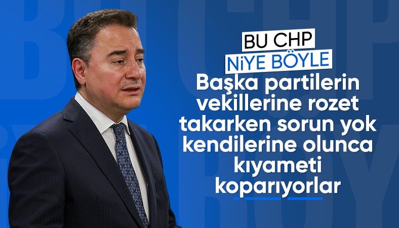 Ali Babacan'dan CHP'ye rozet eleştirisi
