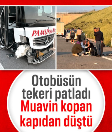Bursa'da otobüs faciasından dönüldü: Muavin kopan kapıdan yola savruldu