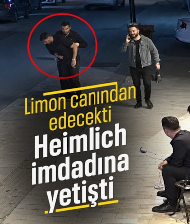 Muş'ta yolda yürürken boğazına limon kaçtı: Heimlich canını kurtardı