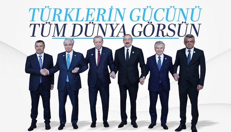 Türk Devletleri Teşkilatı liderlerinden kardeşliği simgeleyen samimi kareler