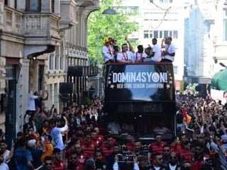 Galatasaray'da şampiyonluk kutlamalarına başlandı