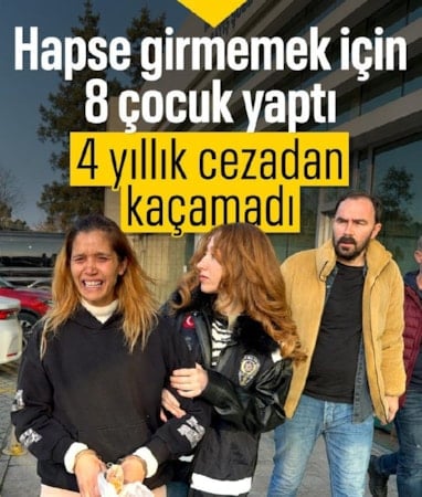 Samsun’da, cezaevine girmemek için çocuk doğuran kadın yeniden ceza aldı