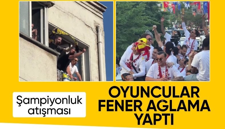 Fenerbahçe taraftarlar, Galatasaraylı futbolculara karşı atkı açtı