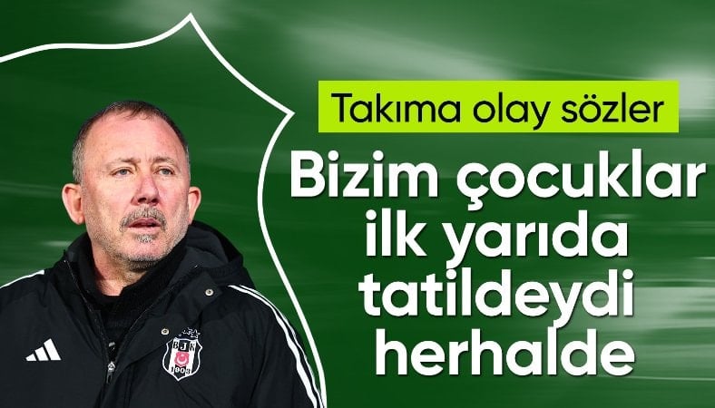 Sergen Yalçın'dan takımına eleştiri!