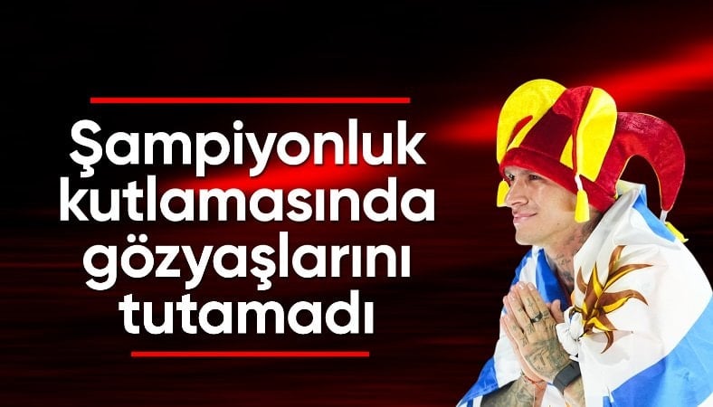 Lucas Torreira, gözyaşlarını tutamadı