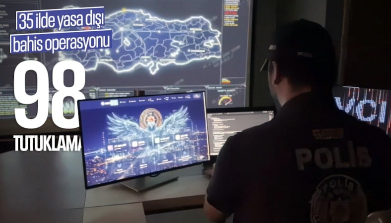 35 ilde eş zamanlı yasa dışı bahis operasyonu: 98 tutuklama