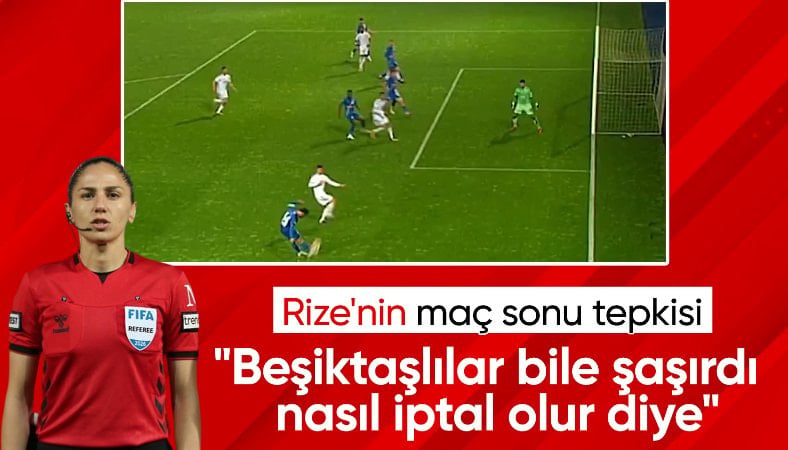 Rizespor'dan iptal edilen gole tepki!