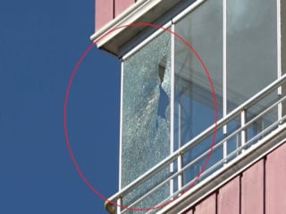 Samsun'da düşen İHA bazı evlerde hasara neden oldu