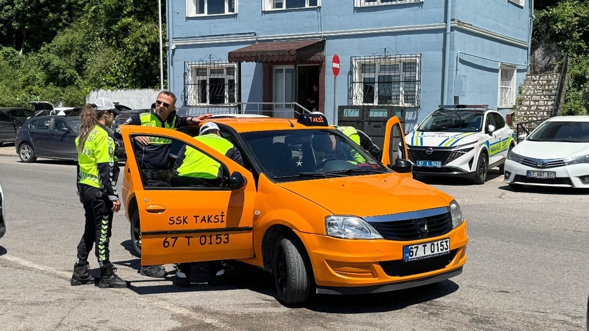 Zonguldak’ta hakkında yakalama kararı bulunan şahıs taksi kullanırken yakalandı