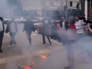 Bursa’da düğün magandası kamerada