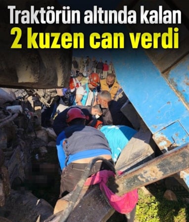Siirt'te traktör devrildi: 2 kuzen öldü
