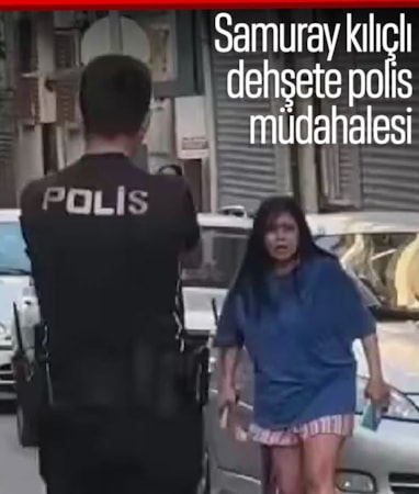 Aydın'da sokak ortasında samuray kılıçlı dehşet