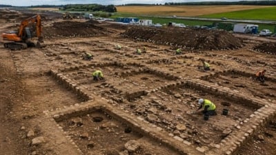 Otoyol inşaatı yaparken 2 bin 200 yıllık altın hazinesi buldular