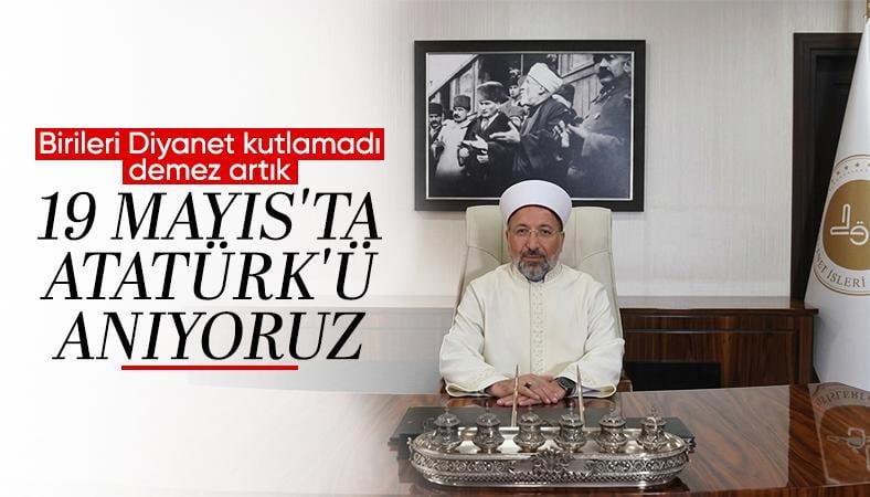 Diyanet, 19 Mayıs paylaşımında Atatürk'ü andı